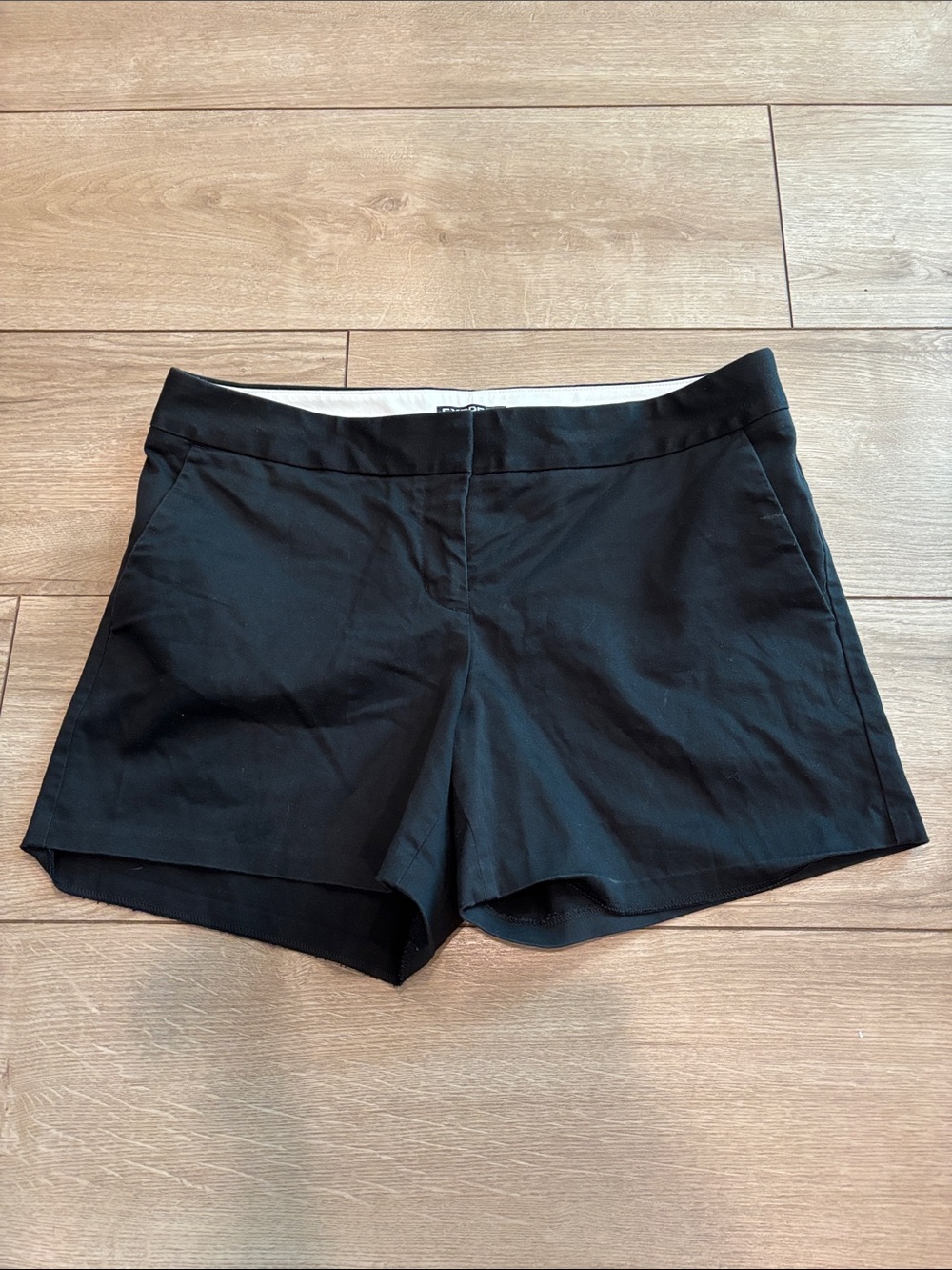 Express Black High-Waist Tailored Shorts